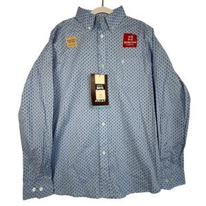 Ariat Boys x2 Bundle Straight Classic LS Shirts Size L NWT & NWOT 100% Cotton